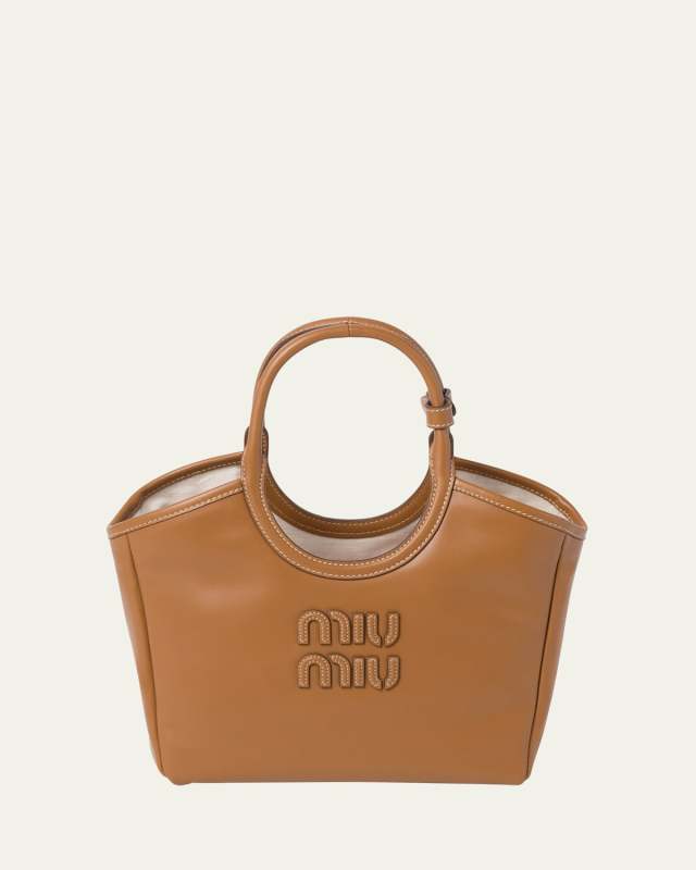 Mini Leather Top-Handle Tote Bag